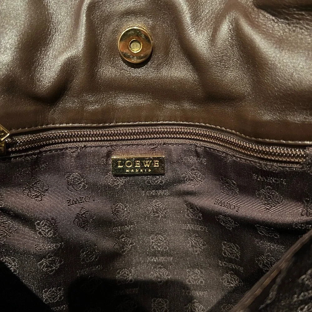 Vintage Loewe Nappa Flamenco Drawstring Shoulder Bag - Picture 5 of 9